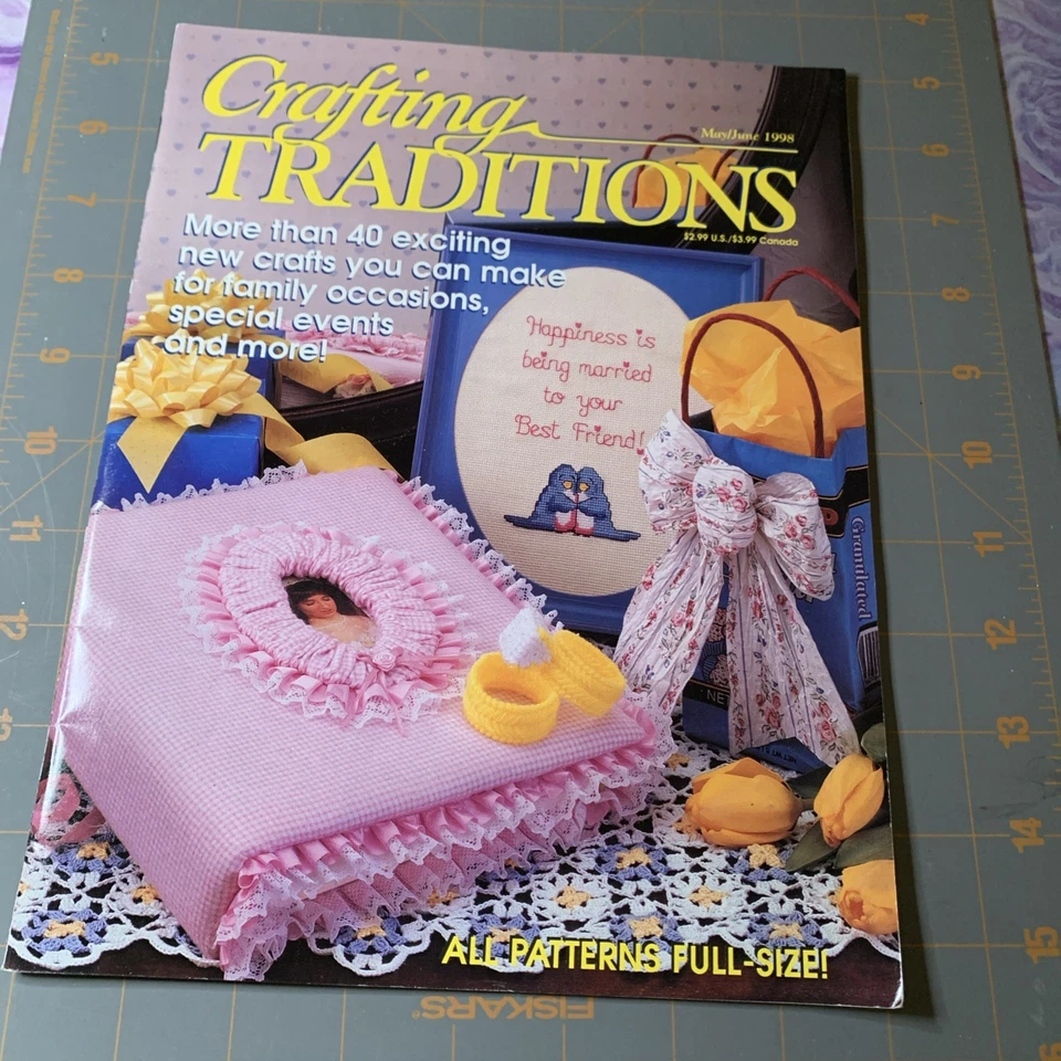 3 Lot Crafting Traditions Magazine 1997-1998 Craft Ideas Vintage - Image 4 of 4