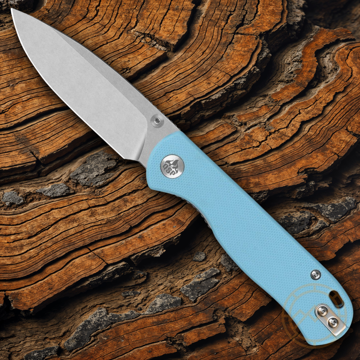 QSP Knife Ferret Linerlock Folding Knife 3" Nitro V Steel Blade Blue G10  Handle | eBay