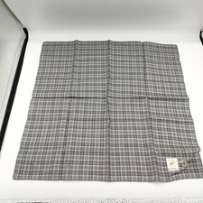 Unused with Tag BEVERLY HILLS POLO CLUB Handkerchief Bandana Gray Check Pattern
