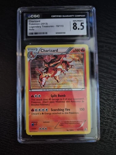 Pokémon TCG Charizard 19/113 Legendary Treasures 2013 Holo Rare CGC 8.5 NM/MINT+