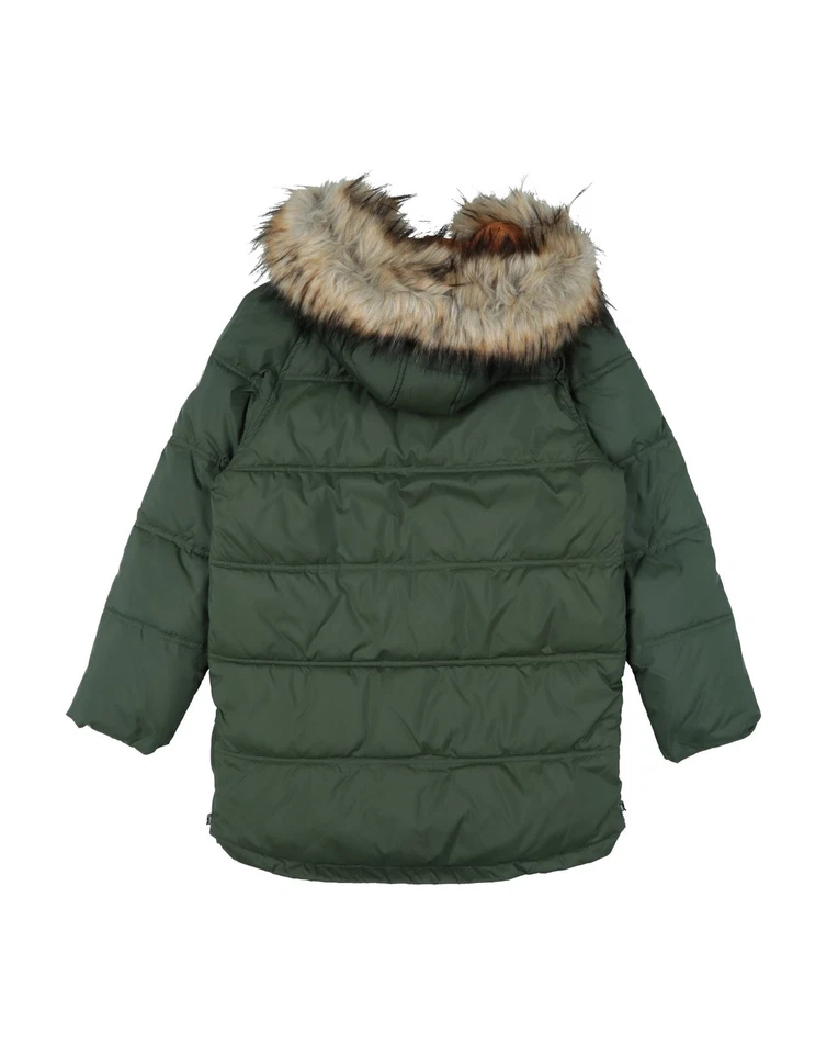PVP €197 PEPE JEANS Chaqueta Parka Niños 14Y Parcial Acolchada Verde Piel Sintética Foto 2 de 4