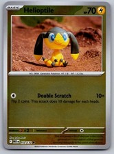 Helioptile 052/132 Yuka Morii Mega Evolution Pokemon Card Reverse Holo Near Mint