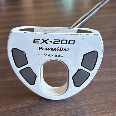 PowerBilt Putter EX-200 MA 330 WHITE 35'' Shaft RH Super Stroke Fatso 5.0 Grip