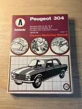 Peugeot 304 Autobooks Workshop Manual. 1970-1979 OMW716