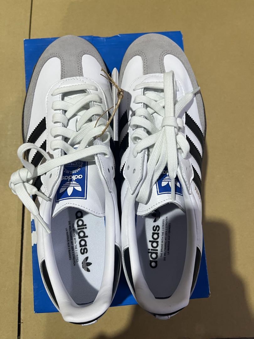 adidas Samba ホワイト/ブラック/グレー Adidas Samba White Grey Black | eBay