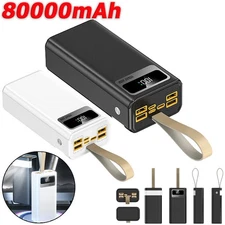 860000mAh Power Bank Portable External Battery Backup Charger For Cell Phone