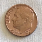 1978 D - U.S. Dime - 10C - Missing Clad - Slight Offset - Very Nice Condition