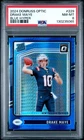 2024 PANINI DONRUSS OPTIC BLUE HYPER #229 DRAKE MAYE ROOKIE RC PSA 8