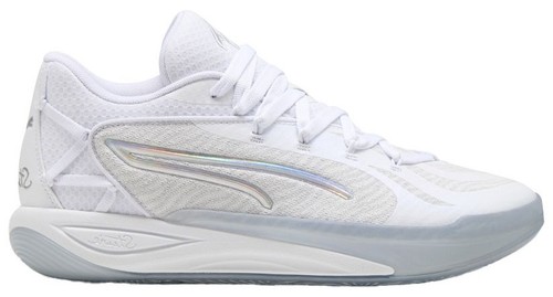 Puma Stewie 4 Prism Basketball Shoes White Aqua Women's 9 / Men's