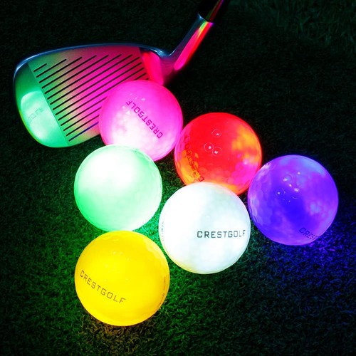 6 Pack Glow in The Dark Golf Balls Light up Night Led Golf Balls with 12-Minute - Picture 4 of 5