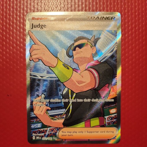 Pokemon Destined Rivals Judge 222/182 Ulta Rare! Pack Fresh! Mint!