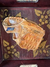 Vintage Franklin Leather Baseball Glove   12    Tan   Soft  Broken-In