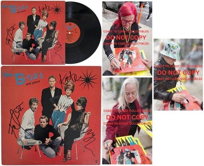 The B-52s Band Signed Wild Planet Album Proof Autographed Vinyl Fred,Cindy,Kate