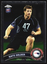 Nate Solder Rookie 2011 Topps Chrome RC New England Patriots NFL Card No.215
