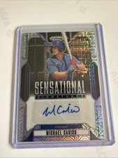 2025 PRIZM MICHAEL CARICO SENSATIONAL SIGNATURES MOJO PRIZM AUTO 16/25 CUBS