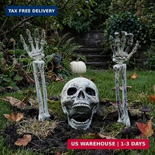 Halloween Decorations Outdoor Skeleton, Skeleton Coming Out of Ground, Scary Sku