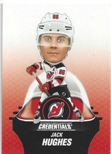 2024 Credentials Arena Giveaways Bobbleheads Level 2 Blue Back /25 Jack Hughes