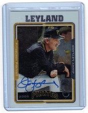 2005 Topps Retired Signature Edition Auto Jim Leyland #TA-JL Auto HOF Pirates