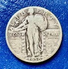 1930 Standing Liberty Quarter. 90% VF+ Condition. Charity Auction. ￼