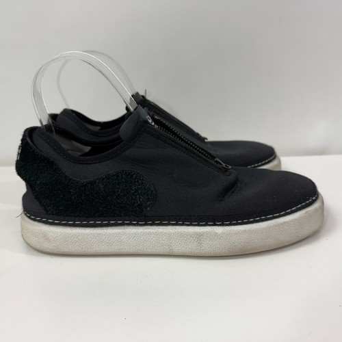 adidas Y-3 Yohji Yamamoto Black Zip Top Slip On Sneakers Size 8 - Picture 3 of 5