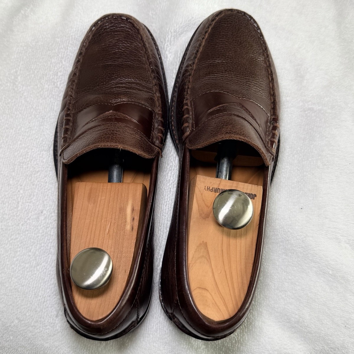 Johnston & Murphy Brown Leather Penny Loafer Men display picture 1