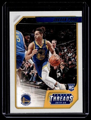 2019-20 Panini Chronicles Threads Jordan Poole RC Golden State Warriors #89