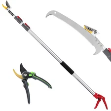 Extendable Tree Pruner,Pole Pruner Pruning Shear, Telescopic Long Handle Tree...