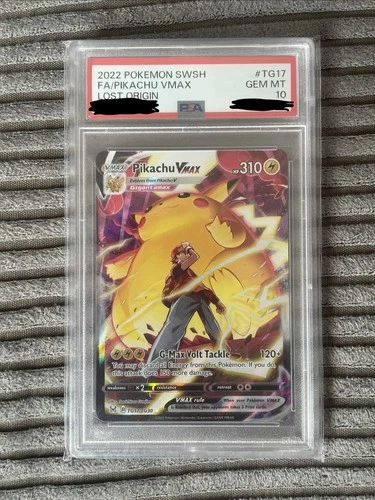 Pokemon Lost Origin TG17/TG30 Pikachu VMAX PSA 10