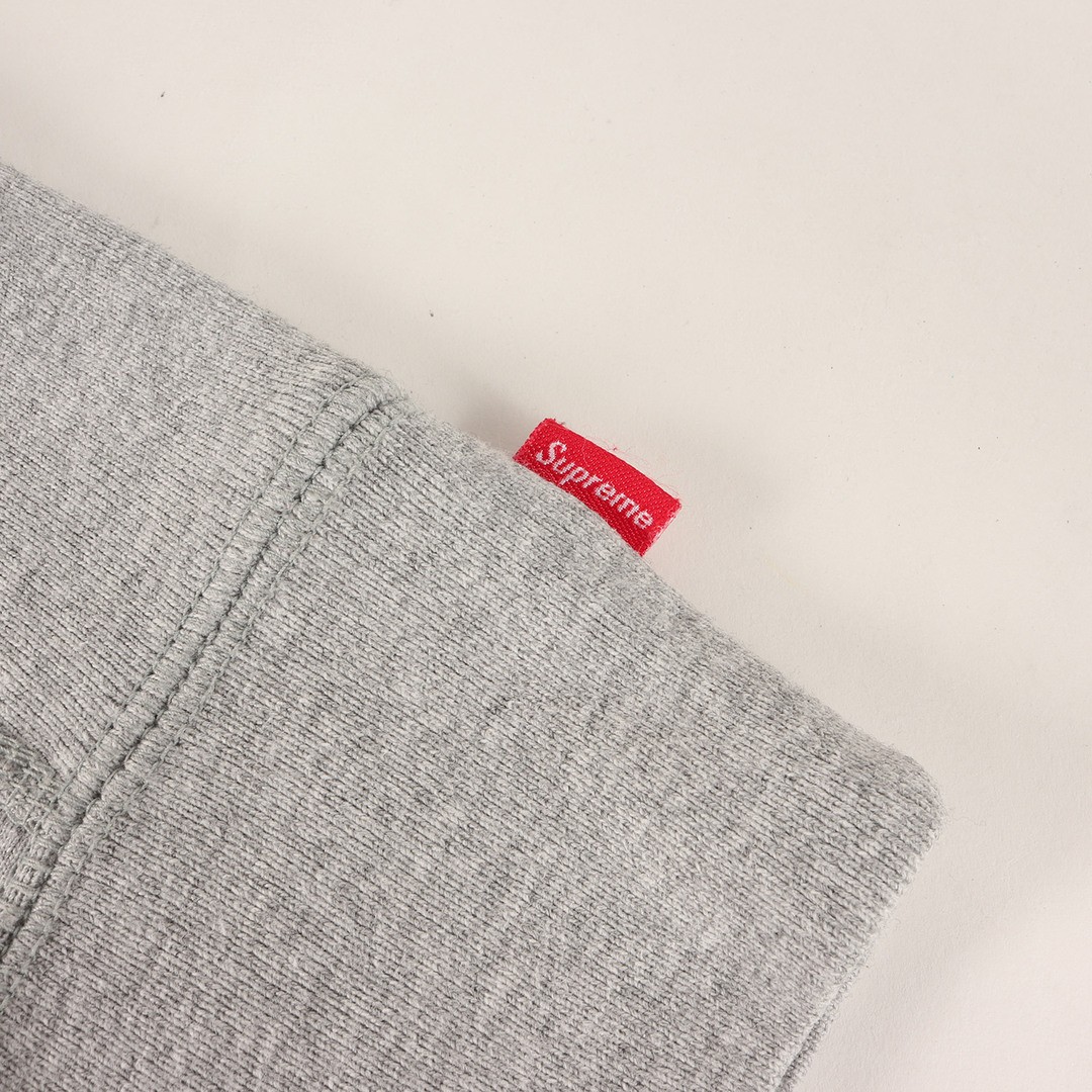 Supreme Hoodie Heather Grey Sz: S 20AW Crossbox Logo Sweatshirt Used BEEG-0 thumbnail 5