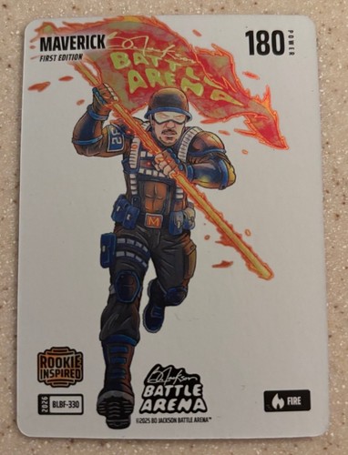 2026 Bo Jackson Battle Arena Maverick Fire Blizzard SSP Image Variation BLBF-330