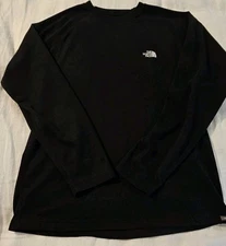 The North Face Vaporwick Black Long Sleeve Base Layer Shirt Men's Size Medium 