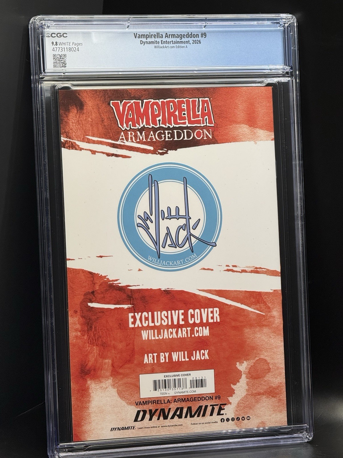 Vampirella Armageddon #9 CGC 9.8 Will Jack Virgin Megacon Variant LTD ...