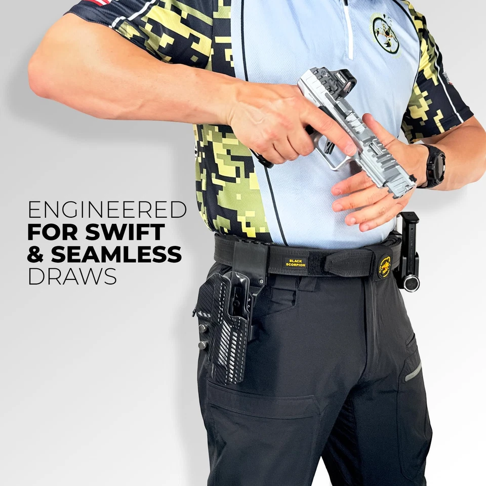 Pro Competition Holster fits G34, G35 - All Gens (Right-Hand Draw, Carbon Fiber) - Image 2 of 4