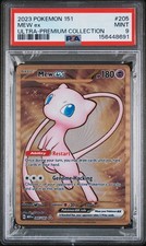 Pokemon PSA 9 MINT Mew ex 205/165 Collezione Ultra Premium CARTA METALLO