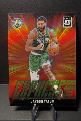 2024-25 Panini Donruss Optic Express Lane Jayson Tatum #9 Lime Green Prizm /199!