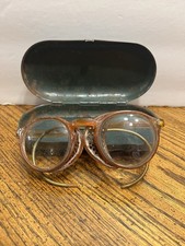 Vtg Antique 1930s American Optical Ao Safety Glasses In Case