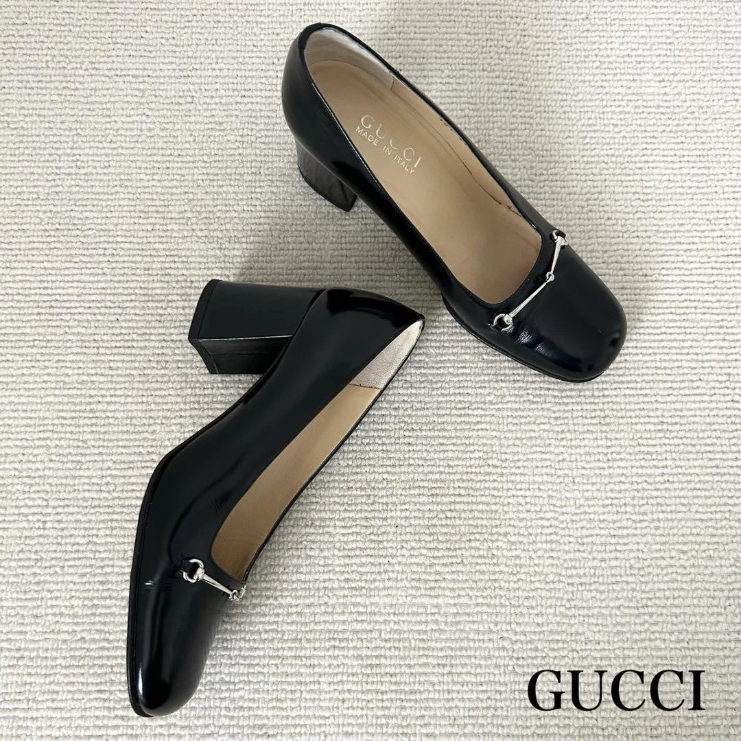 Chaussures escarpins Gucci Horsebit cuir noir EU36,5/US6,5 du Japon KI250412126