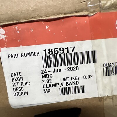 Cummins V Band Clamp P/N: 186917 | eBay