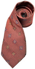 Robert Talbot Parisian Tie Red Imported Silk Made In USA 4 X 58 Business Preppy