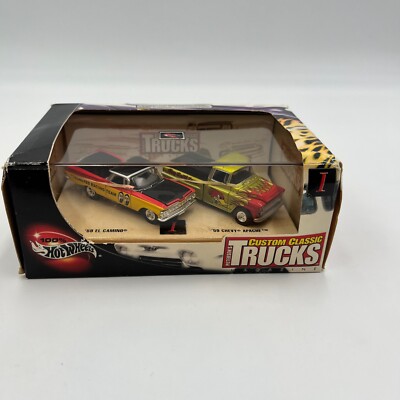 Hot Wheels 100% Petersen's Trucks Custom Classic '59 El Camino & Chevy Apache B