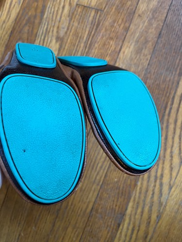 Damen-Ballerinas kastanienbraunes Leder Tieks by Gavrieli Größe 7 Schuhe - Bild 5 von 12