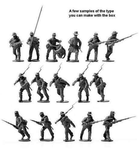 Perry Miniatures Confederate Infantry 1861-1865 New - Picture 5 of 6