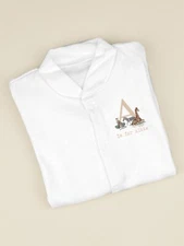 Personalised Jungle Initial Poppered Front White Babygrow