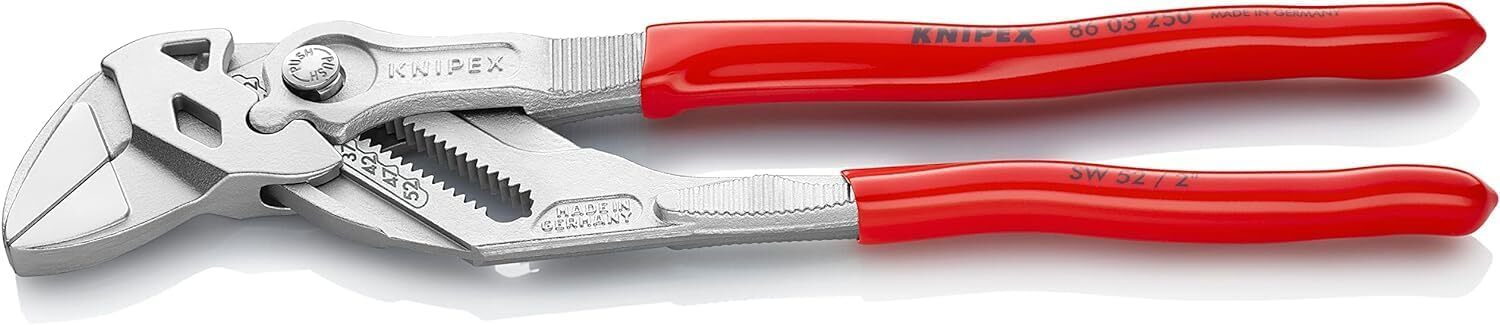 Knipex Pinza Chiave e in 250 mm, Manici Coperti In Resina, Rossa