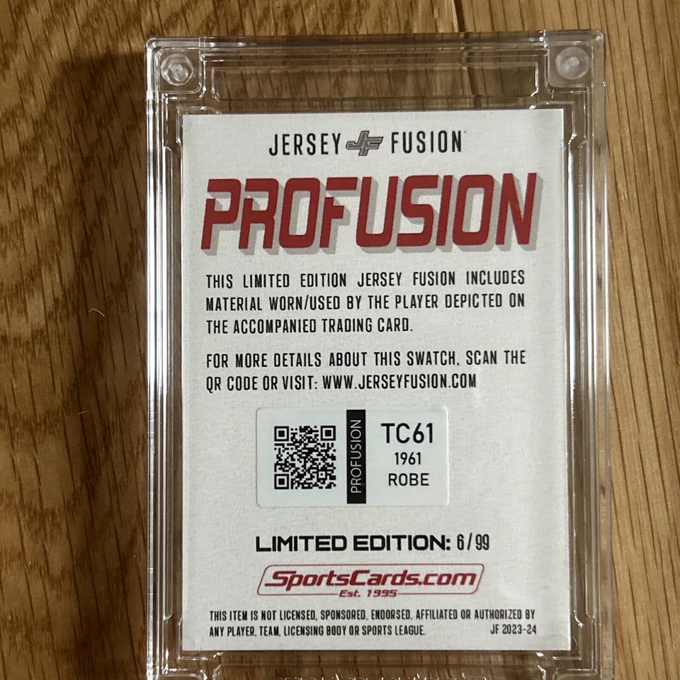 Tarjeta de bata final de estancia hospitalaria Upper Deck Jersey Fusion Ty Cobb Profusion RARA Foto 3 de 4