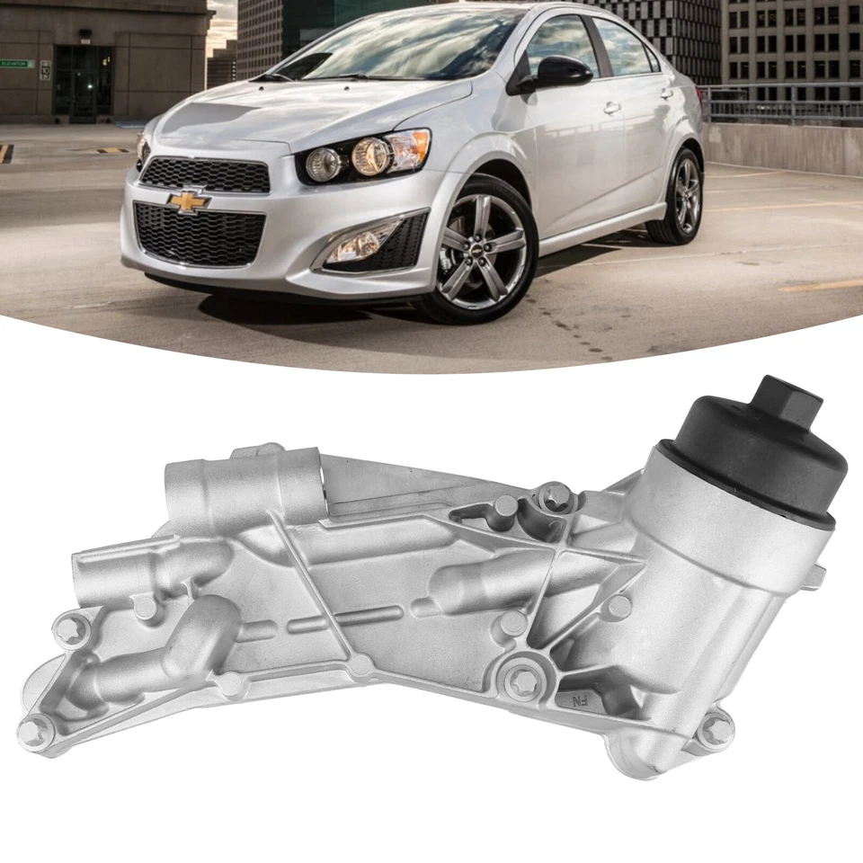 Carcasa del filtro de aceite enfriador de aceite y juego de juntas para Chevrolet Cruze Opel Astra gasolina - Imagen 2 de 4