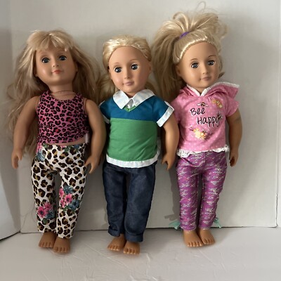 BATTAT OUR GENERATION 18'' DOLL,  LoT Of Dolls Dressed Blondes