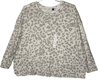 Old Navy Top Animal Cheetah Print Women 3XL
