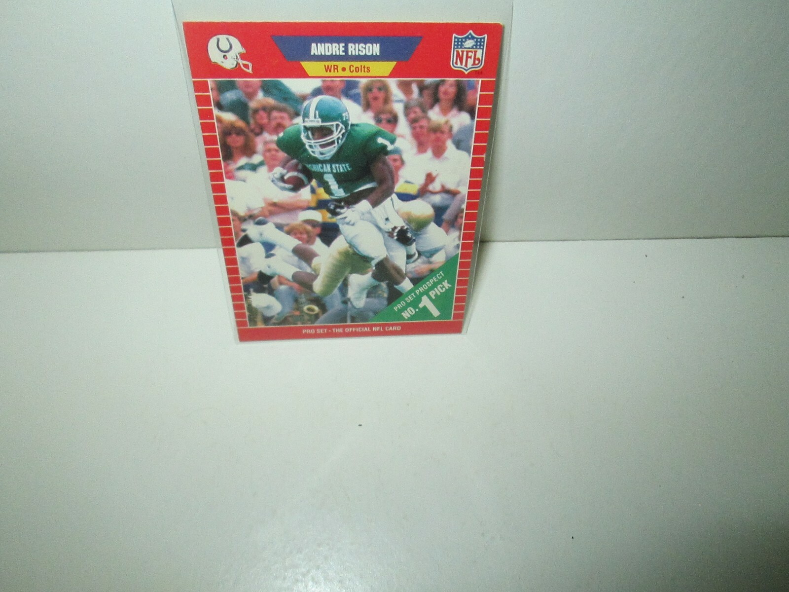 ANDRE RISON 1989 Pro Set Rookie Football Card #497 INDIANAPOLIS COLTS ...