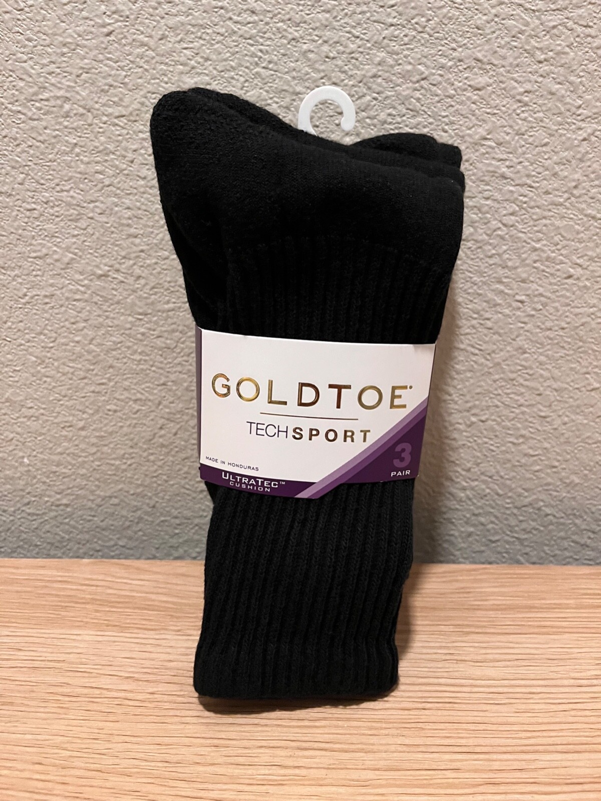 Gold Toe Women's Socks Ultratec Sport Crew Black 3 Pairs for sale